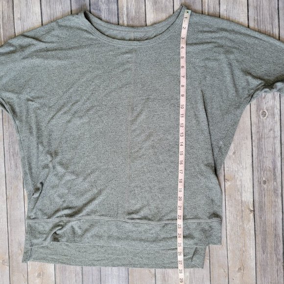 Large ALYA Gray Dolman Sleeve Super Soft Top 970 - Picture 6 of 7